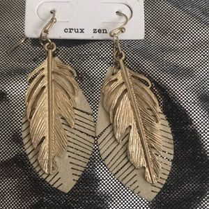 Faux Leather Earrings